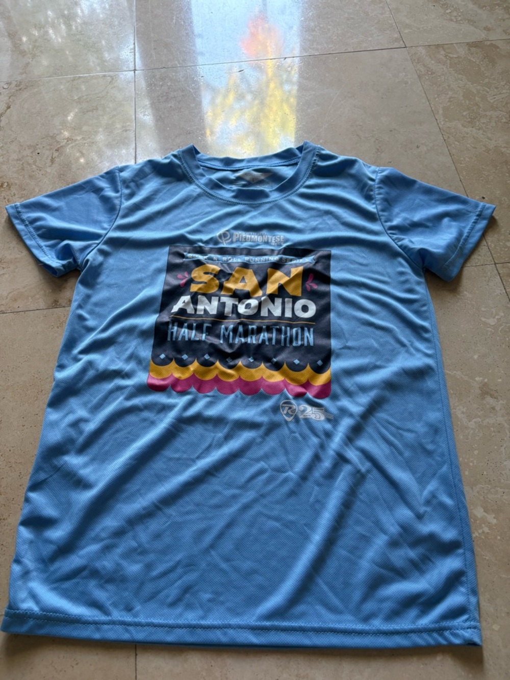 San Antonio Half Marathon Light Blue Graphic Tee